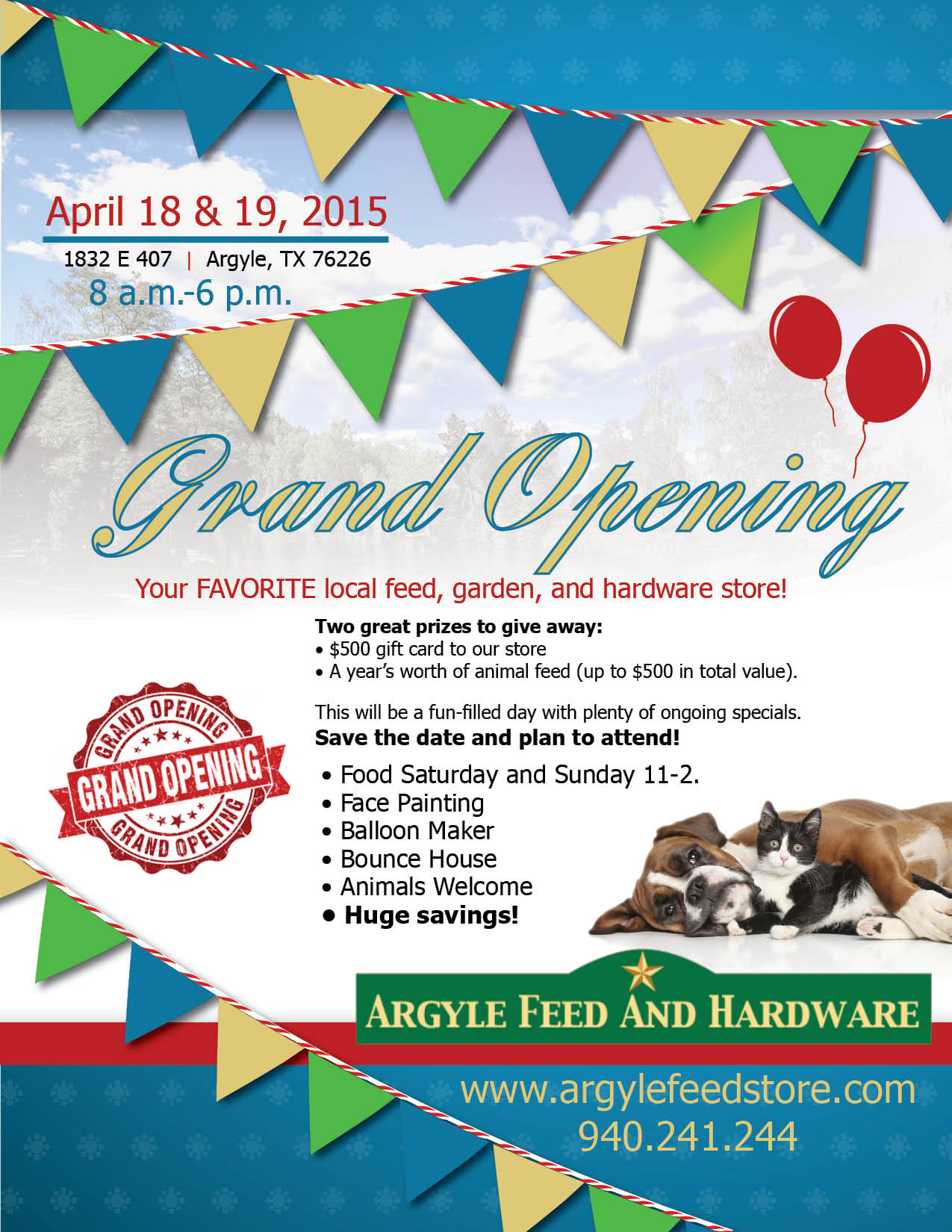 boutique grand opening flyer