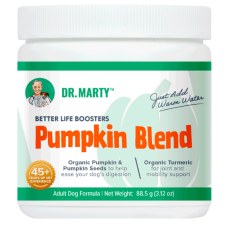 Dr. Marty Better Life Boosters – Pumpkin Blend for canine digestive support. 