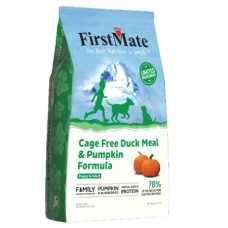 FirstMate Cage Free Duck Meal & Pumpkin Formula Dry Dog Food Bag