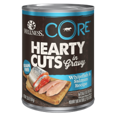 Wellness CORE Hearty Cuts in Gravy Whitefish & Salmon Recipe Grain-Free Canned Dog Food