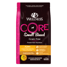 Wellness CORE Small Breed Puppy, Grain-Free Deboned Turkey, Turkey Meal & Salmon Meal Recipe Dry Dog Food