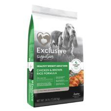 Exclusive Signature Healthy Weight Adult Dog Chicken & Brown Rice Formula