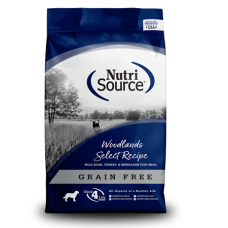 NutriSource Woodlands Select Grain Free Wild Boar, Turkey & Fish Dog Food | Argyle Feed Store