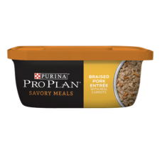 Purina Pro Plan Savory Meals Braised Pork Entrée With Real Carrots Wet Dog Food | Argyle Feed Store