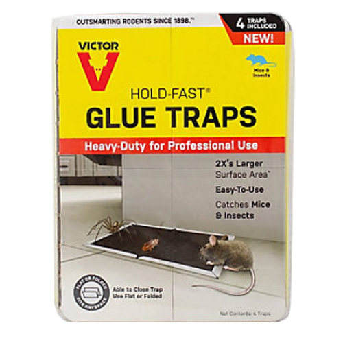 Victor Hold-Fast Disposable Mouse Glue Traps - 2pk