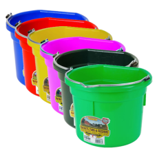 Little Giant 8 Quart Flat Back Plastic Bucket | Argyle Feed Store