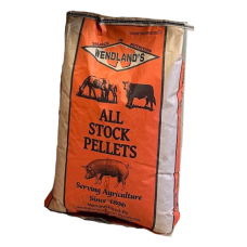 Wendland's All Stock Pellets. 50-lb bag of livestock feed.
