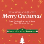 Argyle Feed_Holiday Hours FB