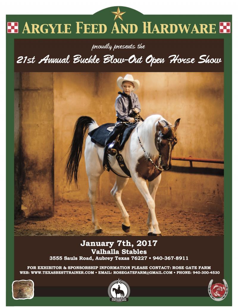 Buckle BlowOut Open Horse Show