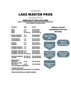 Lake Master Pro's pond stocking truck