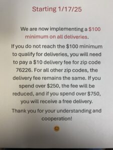 Argyle Feed Store Delivery Updates